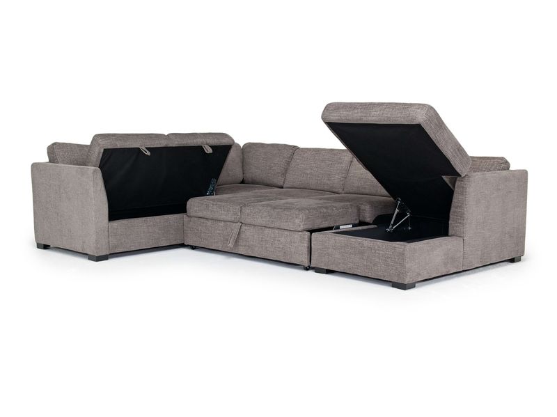 Vivian Full Pullout Tux Chaise, AngledOpen