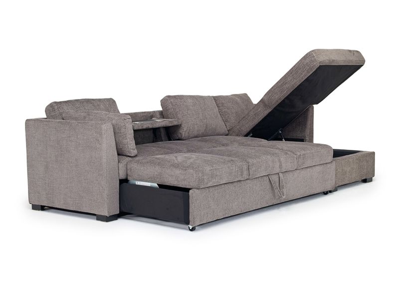 Vivian Queen Pullout Sofa Chai, Open
