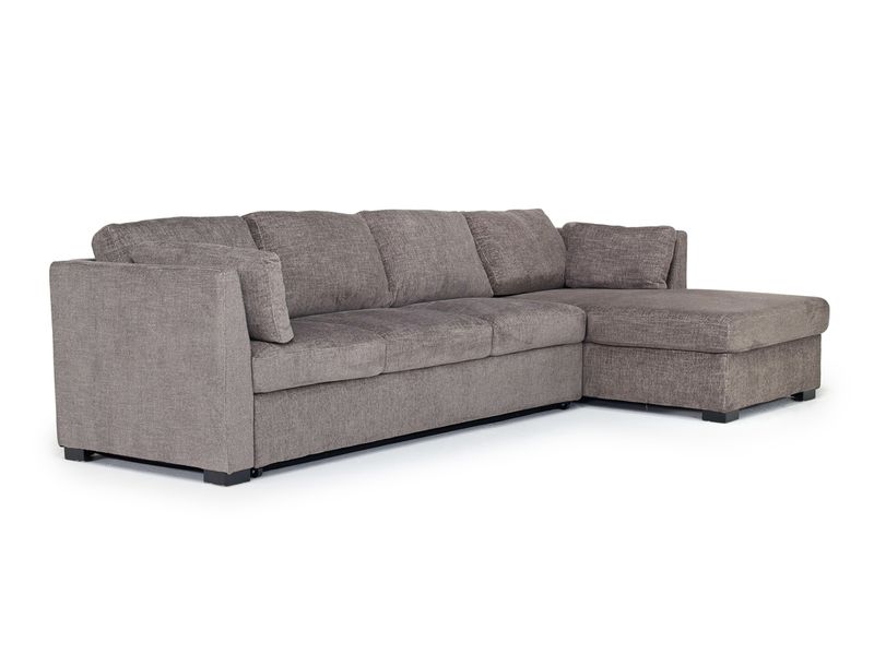 Vivian Queen Pullout Sofa Chai, AngledAngle