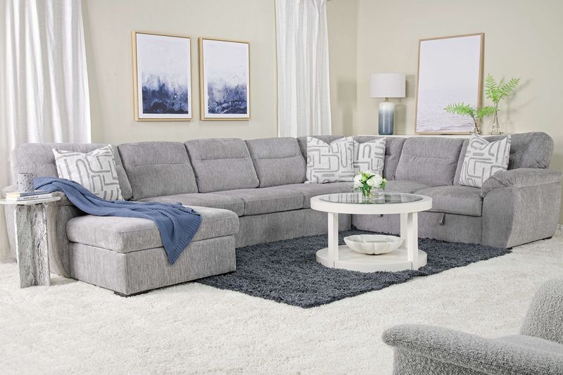 Wanda Full Pullout Dual Chaise, Styled