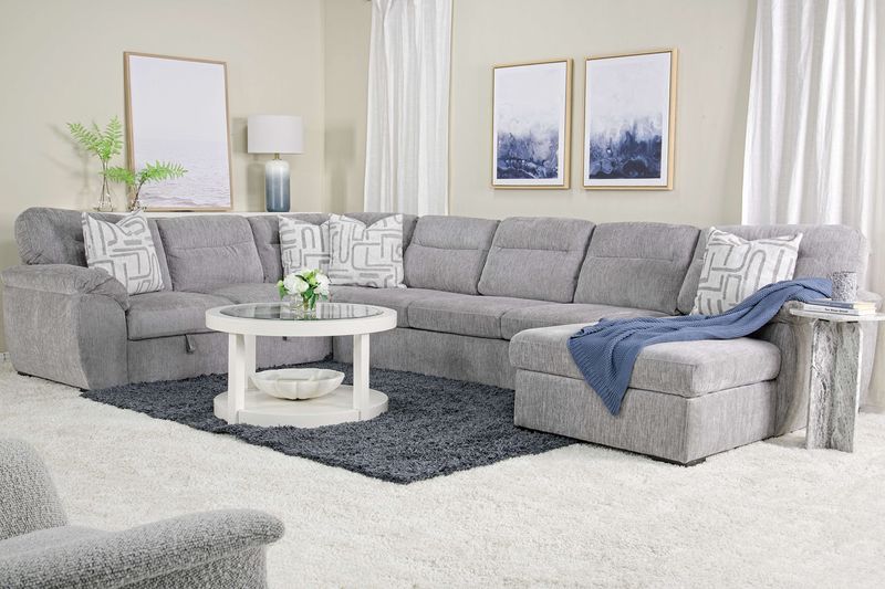 Wanda Full Pullout Dual Chaise, Styled