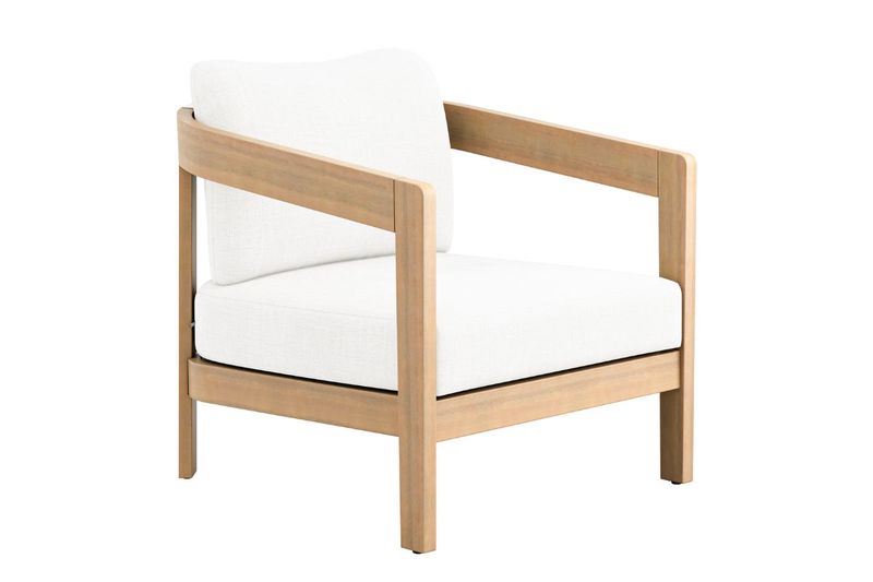 Wesley Outdoor Accent Chair, Angle