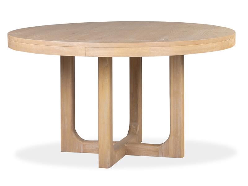White Oak Round Dining Table, AngledAngle White Oak Round Dining Table, AngledAngle