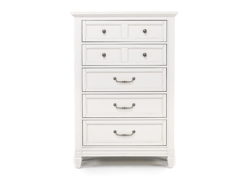 Rebrilliant 10-Drawer Storage Chest; Frosted White