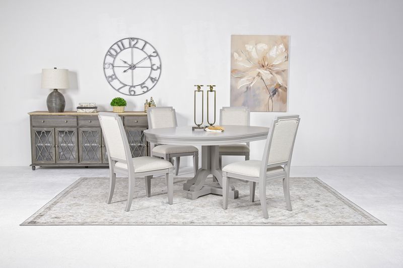 Willowbrook Round Dining Table, Styled