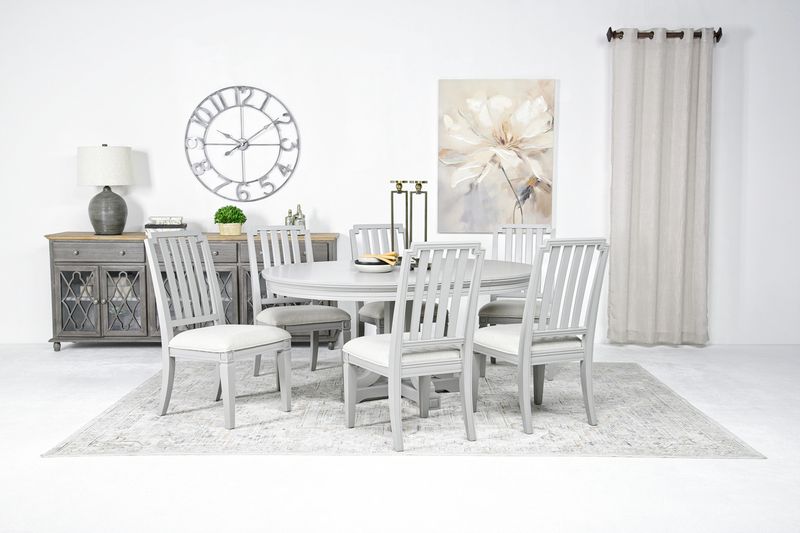 Willowbrook Round Dining Table, StyledBack Willowbrook Round Dining Table, StyledBack