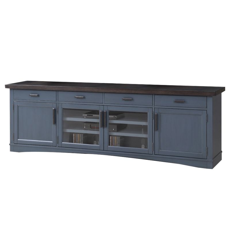 Americana Media Console in Blue, 92 Inch, Image 1