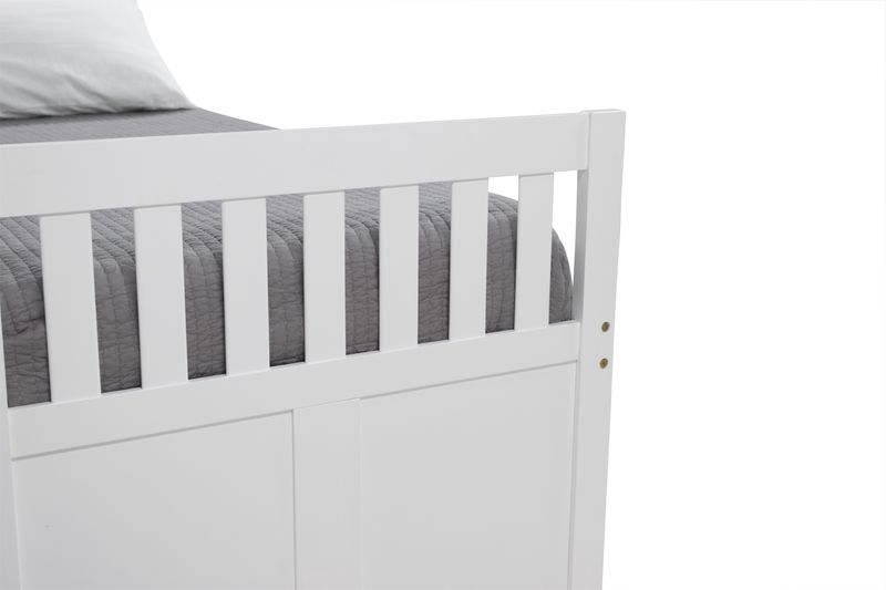 Basic Captain Bed w/ Storage in White, Twin, Image 3