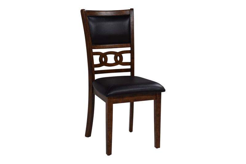 Gia Round Dining Table & 4 Chairs in Light Brown, Image 5