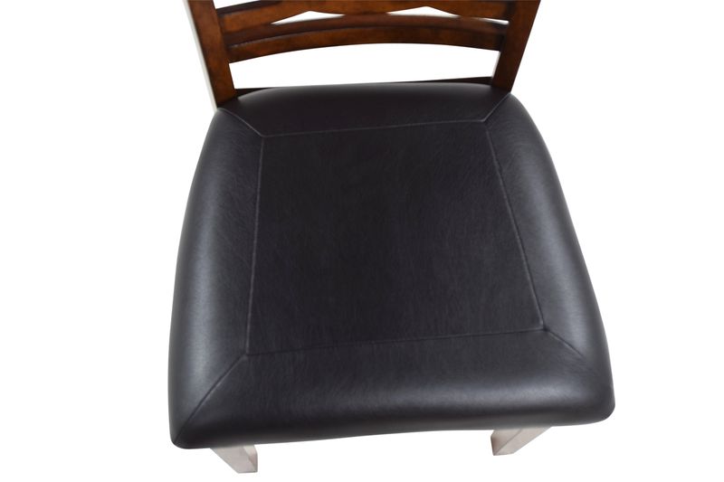 Gia Round Dining Table & 4 Chairs in Light Brown, Image 7
