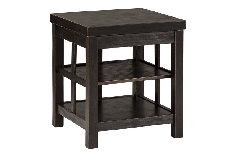 Gavelston End Table in Black, Image 1