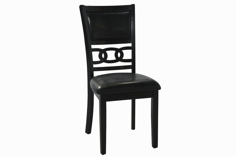 Gia Round Dining Table & 4 Chairs in Dark Brown, Image 3