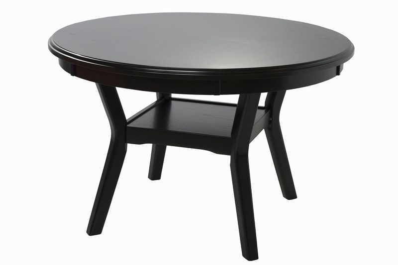 Gia Round Dining Table & 4 Chairs in Dark Brown, Image 2