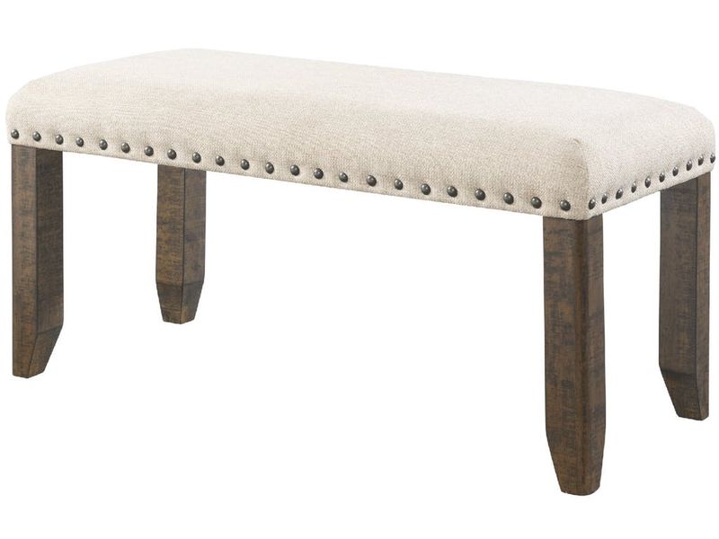Jax Dining Bench in Brown, Image 1