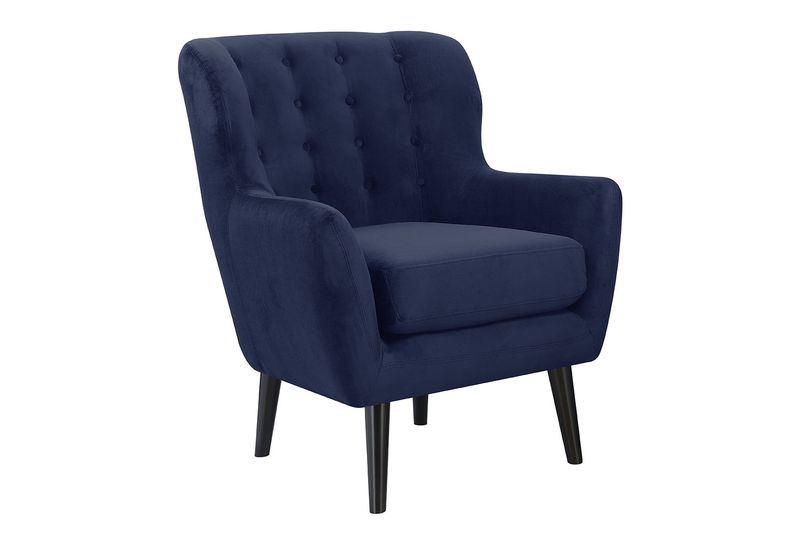 Lucy Accent Chair in Navy, Image 1