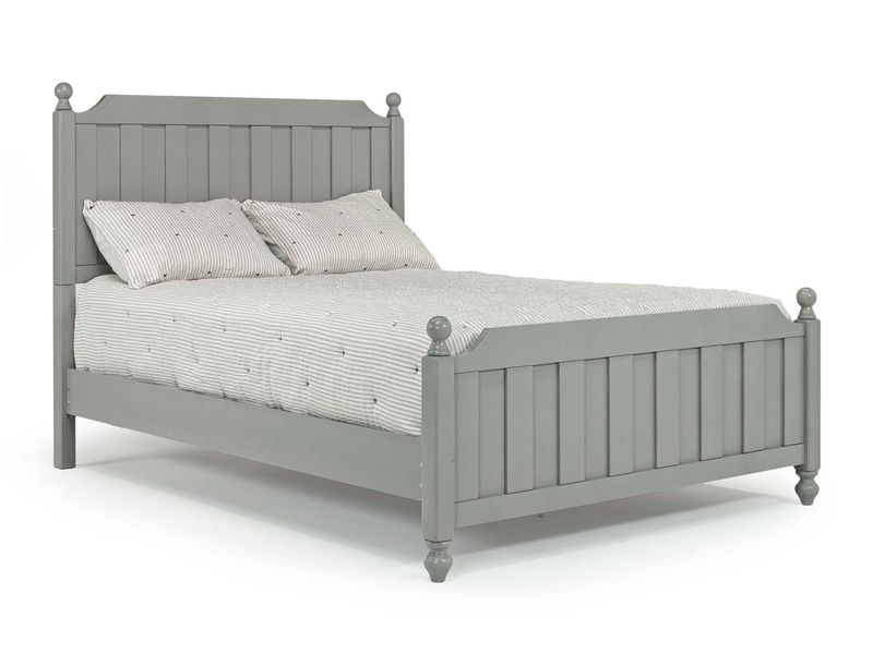 Luxing Panel Bed in Gray, Full, Image 1