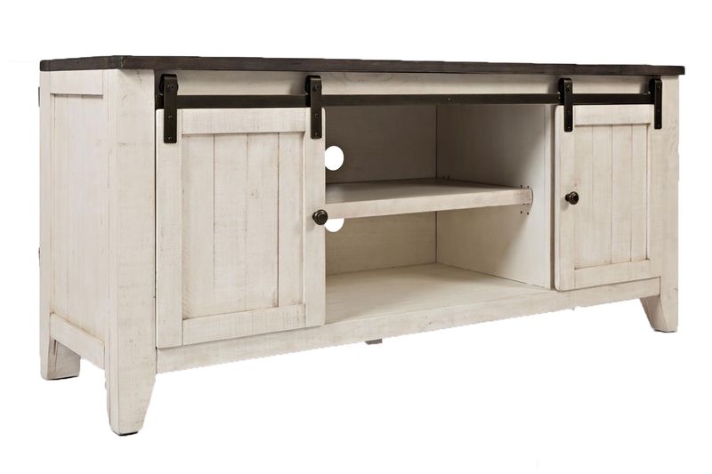 Madison Media Console in White, 60 Inch, Image 1