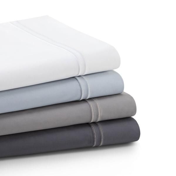 Malouf Supima Sheets in White, Queen, Image 1