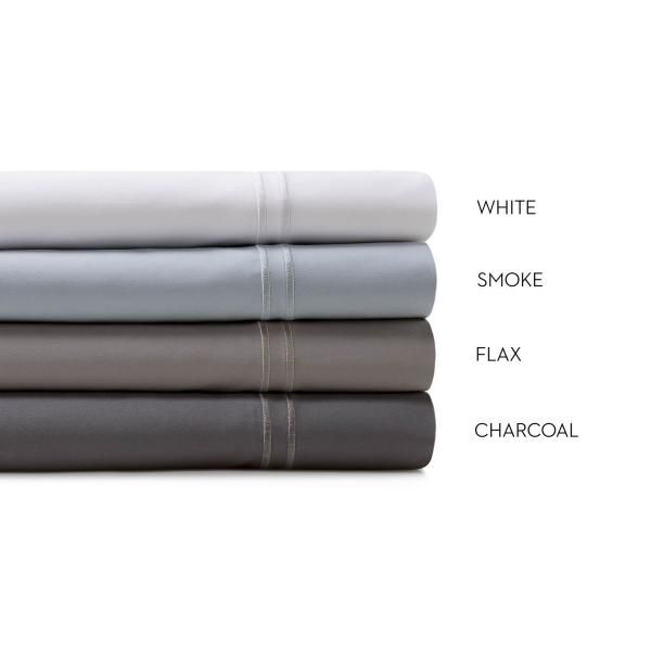 Malouf Supima Sheets in Charcoal, Eastern King, Image 2
