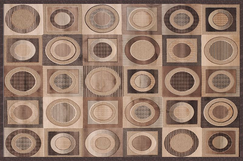 Napa Rug in Gray Circles, 5 x 8, Image 1 Napa Rug in Gray Circles, 5 x 8, Image 1