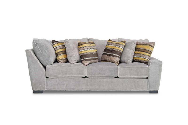 Oracle Tux Sofa in Platinum, Right Facing, Down, Image 1
