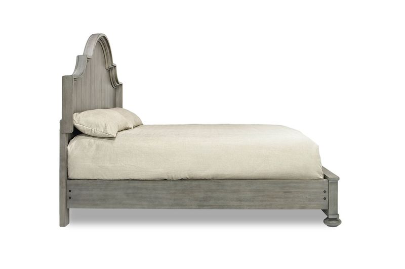 Costa Del Sol Arch Panel Bed in Gray, Eastern King, Image 3