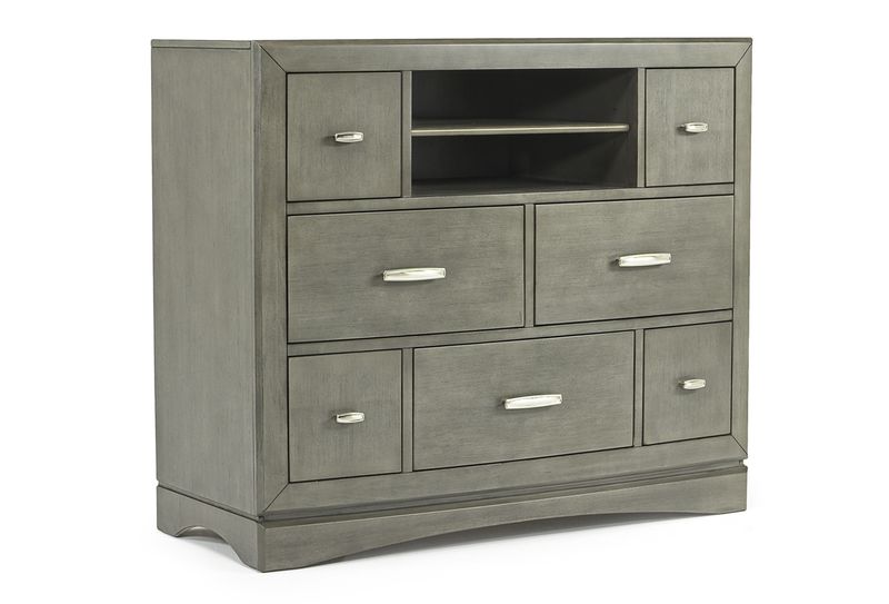 Ontario Media Chest in Gray, Image 1