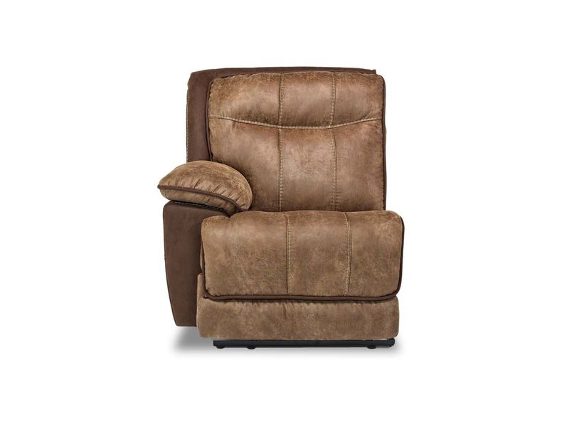 Bubba 1 Arm Recliner in Brown, Left Facing, Image 1