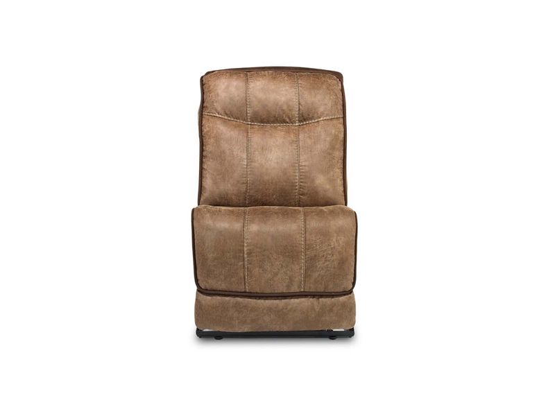 Bubba Armless Chair in Brown, Image 1