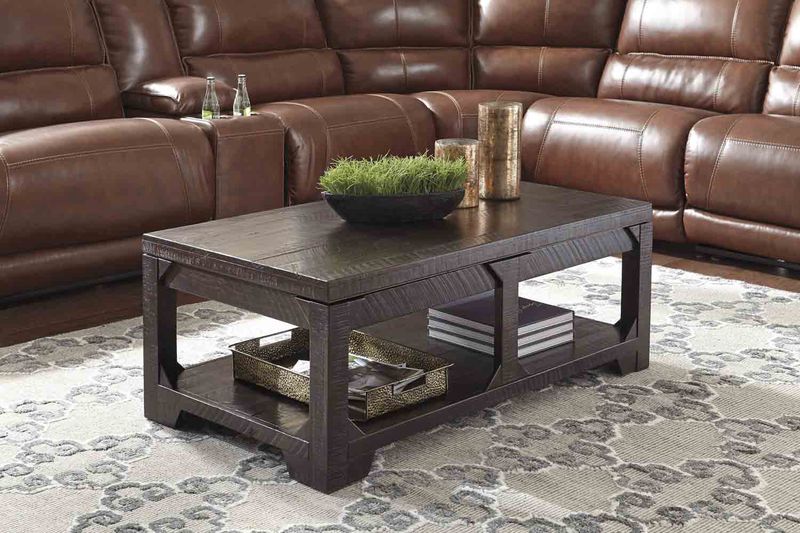 Rogness Lift Top Cocktail Table in Brown, Image 3