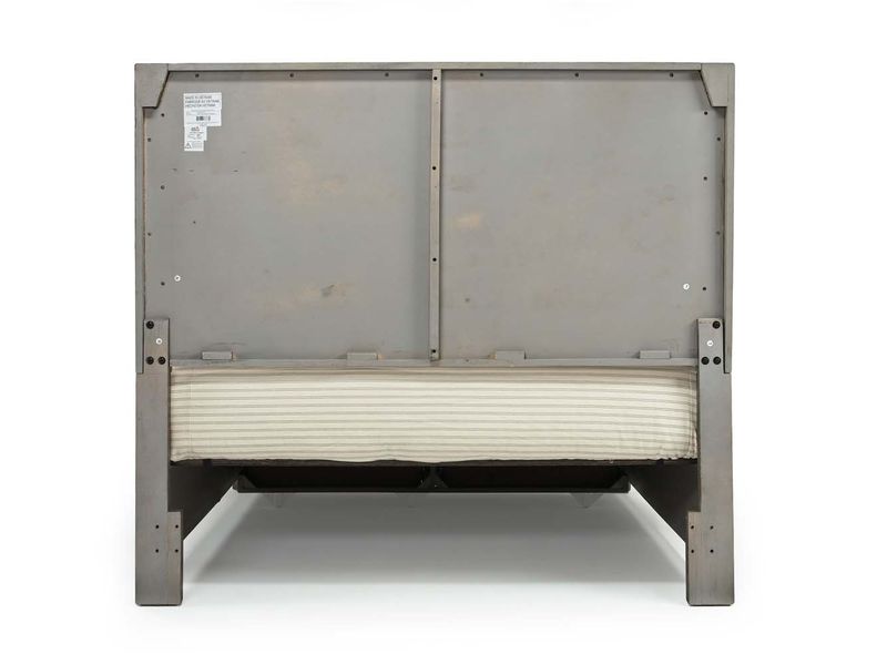 Ruff Hewn Panel Bed w/ Storage in Gray, Eastern King, Image 4