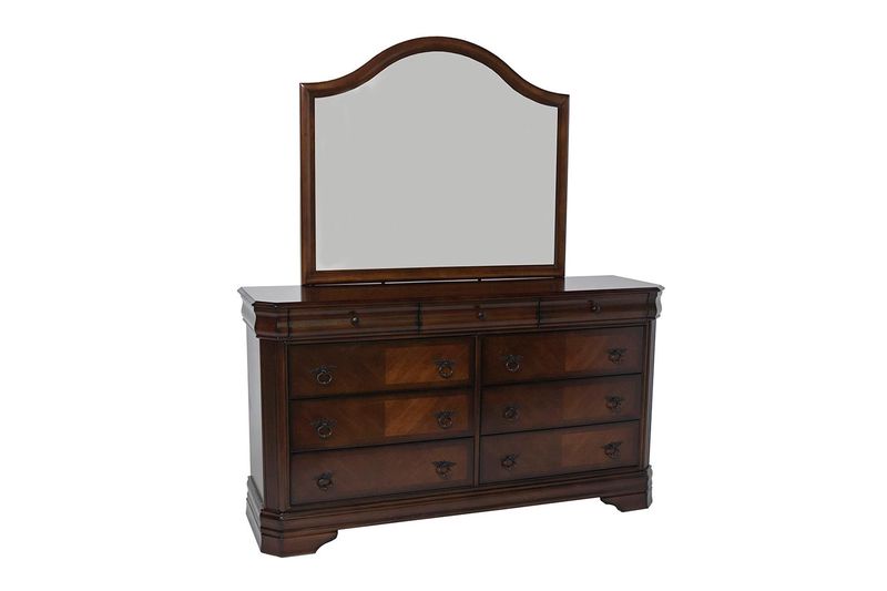 Sheridan Mirror in Brown, Image 2