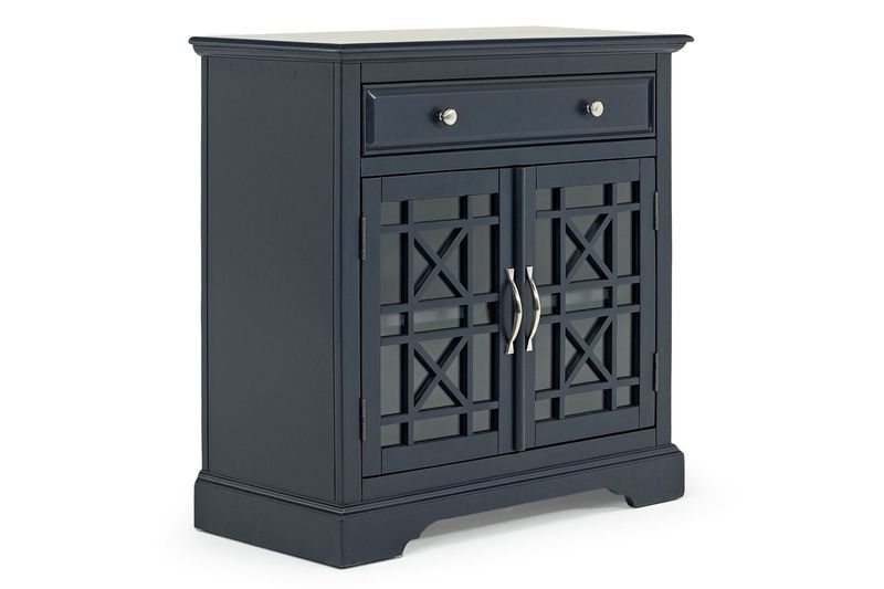 Skyy Media Console in Navy, 32 Inch, Image 1