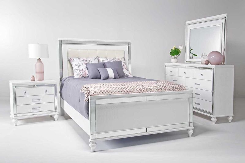 Valentino bedroom outlet set white