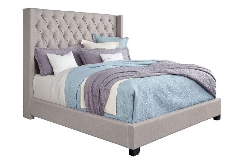 Westerly Upholstered Bed in Gray, Eastern King, Image 1
