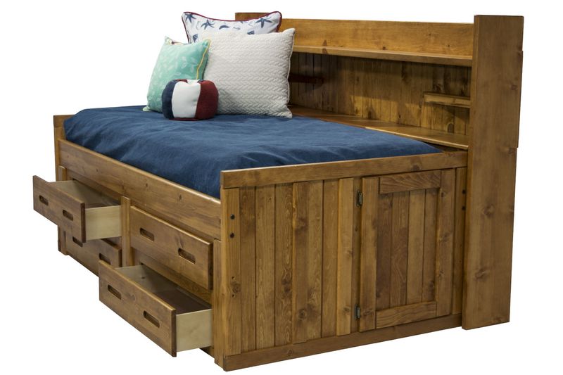 Young Pioneer 4 Drawer Sideways Bed in Natural, Twin, Image 1