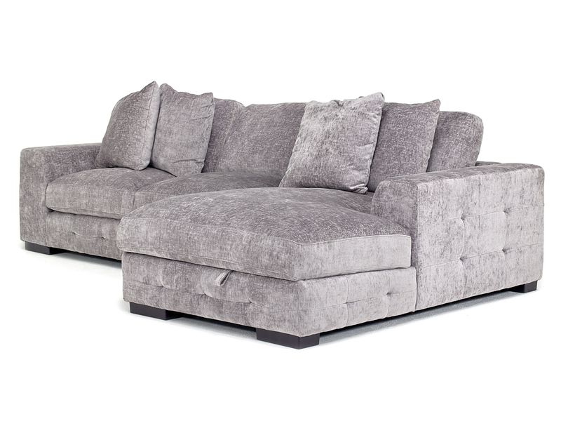 Tampa Sofa Chaise in Gray, Right Facing, Sofas