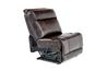 Boba Armless Chair in Brown Leather, Image 2