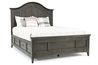Bay Creek Arch Panel Bed w/ Storage in Graphite, California King, Image 1