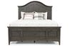 Bay Creek Arch Panel Bed w/ Storage in Graphite, California King, Image 2
