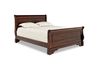 Versailles Sleigh Bed in Merlot, Eastern King, Image 1