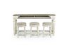 Realyn Barstool in White & Oatmeal, Swivel, Image 4