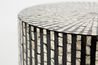 Capiz Drum Accent Table in Black, Image 2