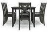 Palm Springs Dining Table & 6 Chairs in Gray, Image 4