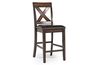 Palm Springs Counter Height Dining Table & 6 Stools in Brown, Image 5