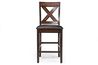 Palm Springs Counter Height Dining Table & 6 Stools in Brown, Image 6