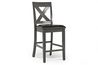 Palm Springs Counter Height Dining Table & 6 Stools in Gray, Image 5