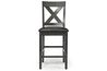 Palm Springs Counter Height Dining Table & 6 Stools in Gray, Image 6