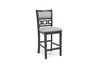 Gia Round Counter Height Dining Table & 4 Stools in Gray, Image 3