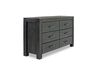 Meadow Panel Bed & Dresser & M, 